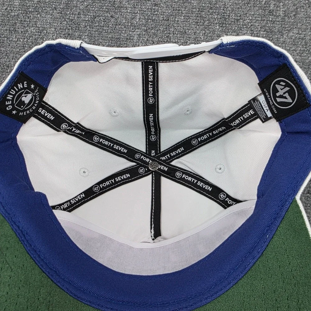Los Angeles Dodgers 47 Brand White Blue Green Embroidered Logo Baseball C Hat LA